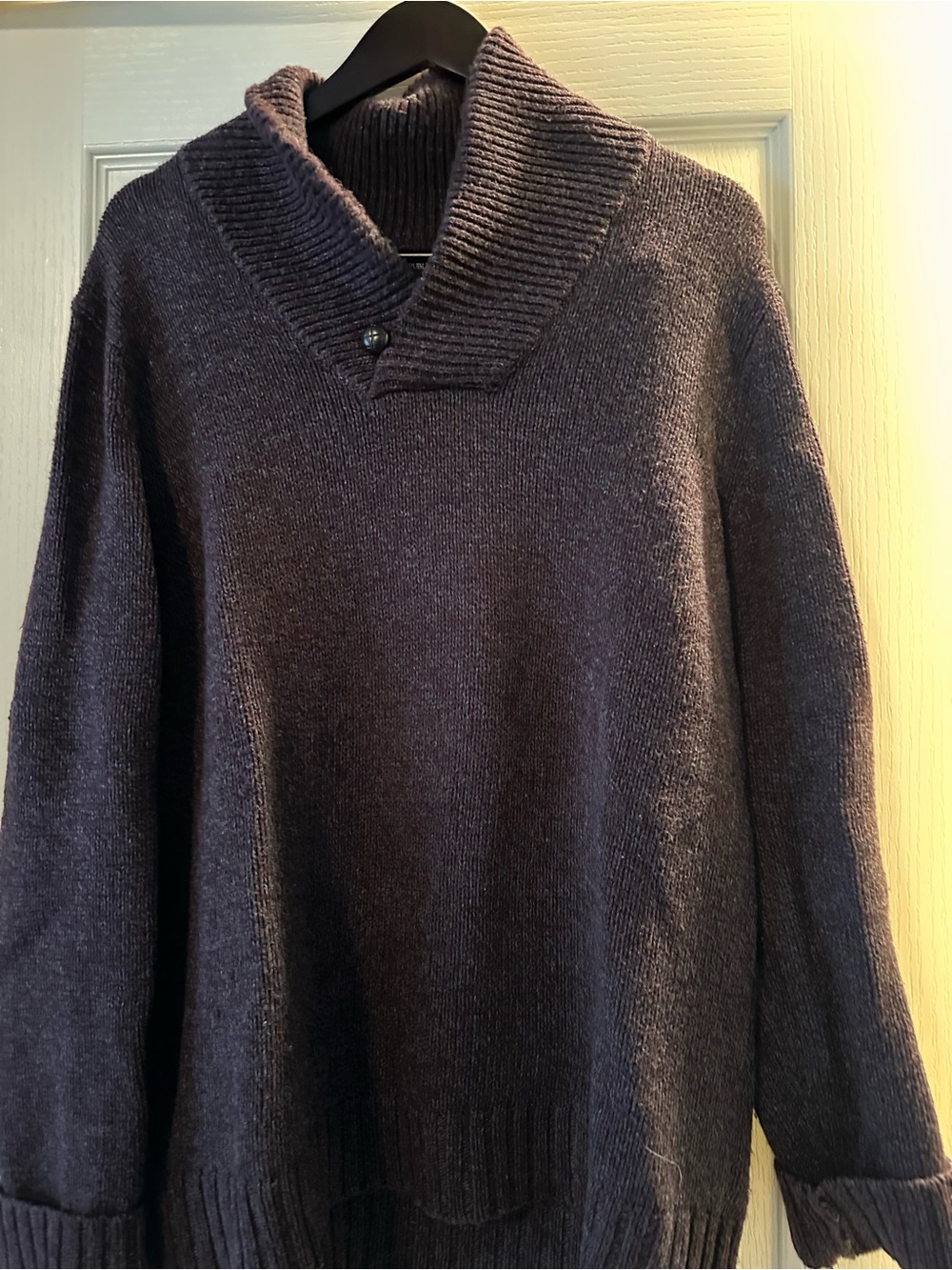 Goodfellow & Co Shawl Collar Turtleneck Sweater - Dark Plum